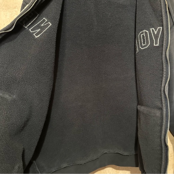 Blue Marlin Original New York Zip Up Hoodie Sweatshirt Size Large - Picture 9 of 11